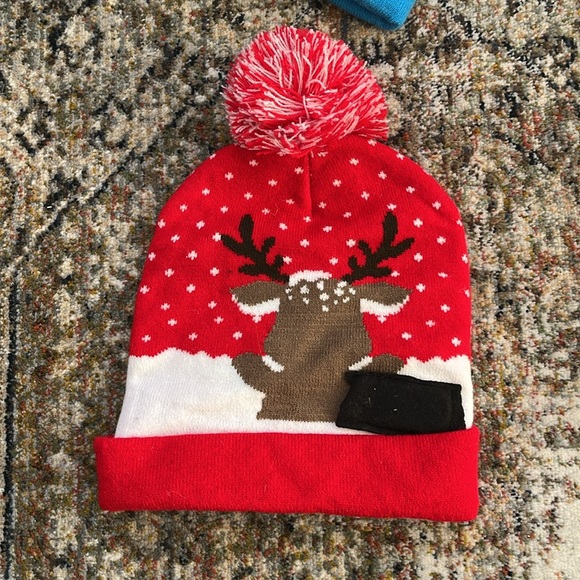 LED Christmas Pom Pom Beanies / Hats / Toques - Picture 8 of 10